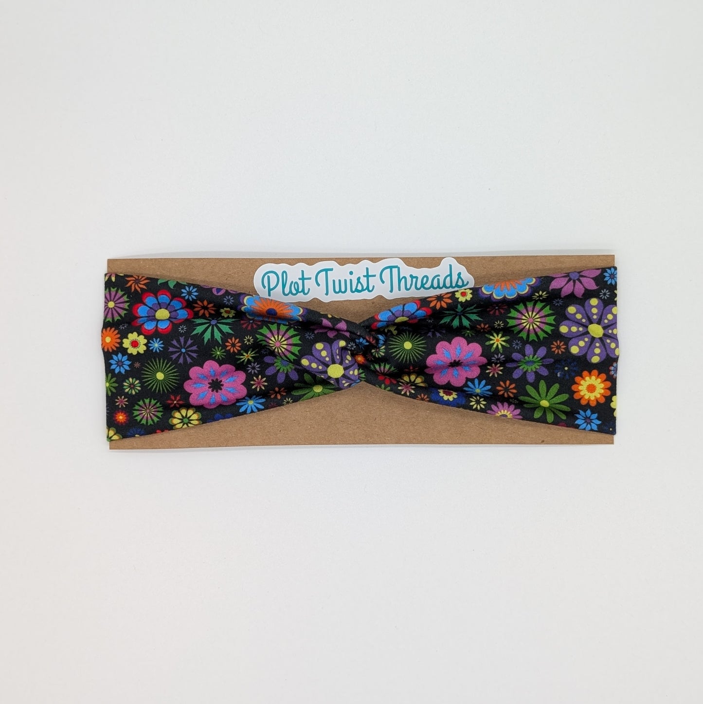 Youth Twist Headband - Multi Color Floral