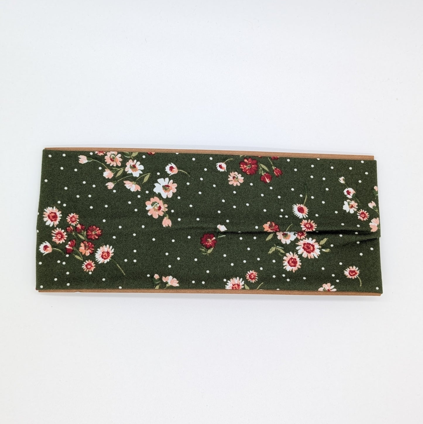Adult Twist Headband - Olive Floral