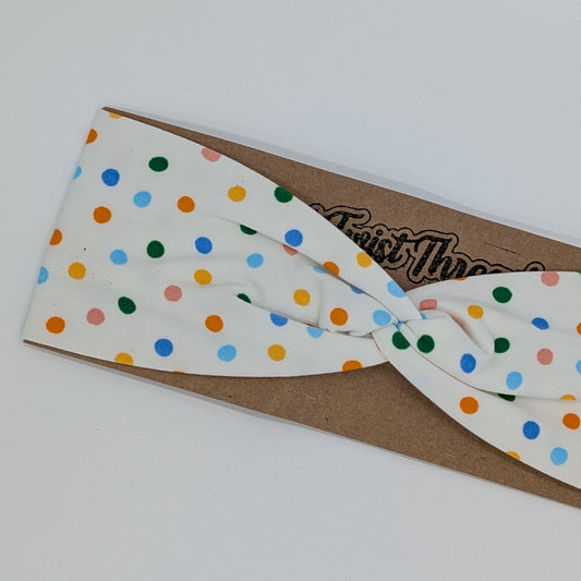 Youth Twist Headband - Confetti