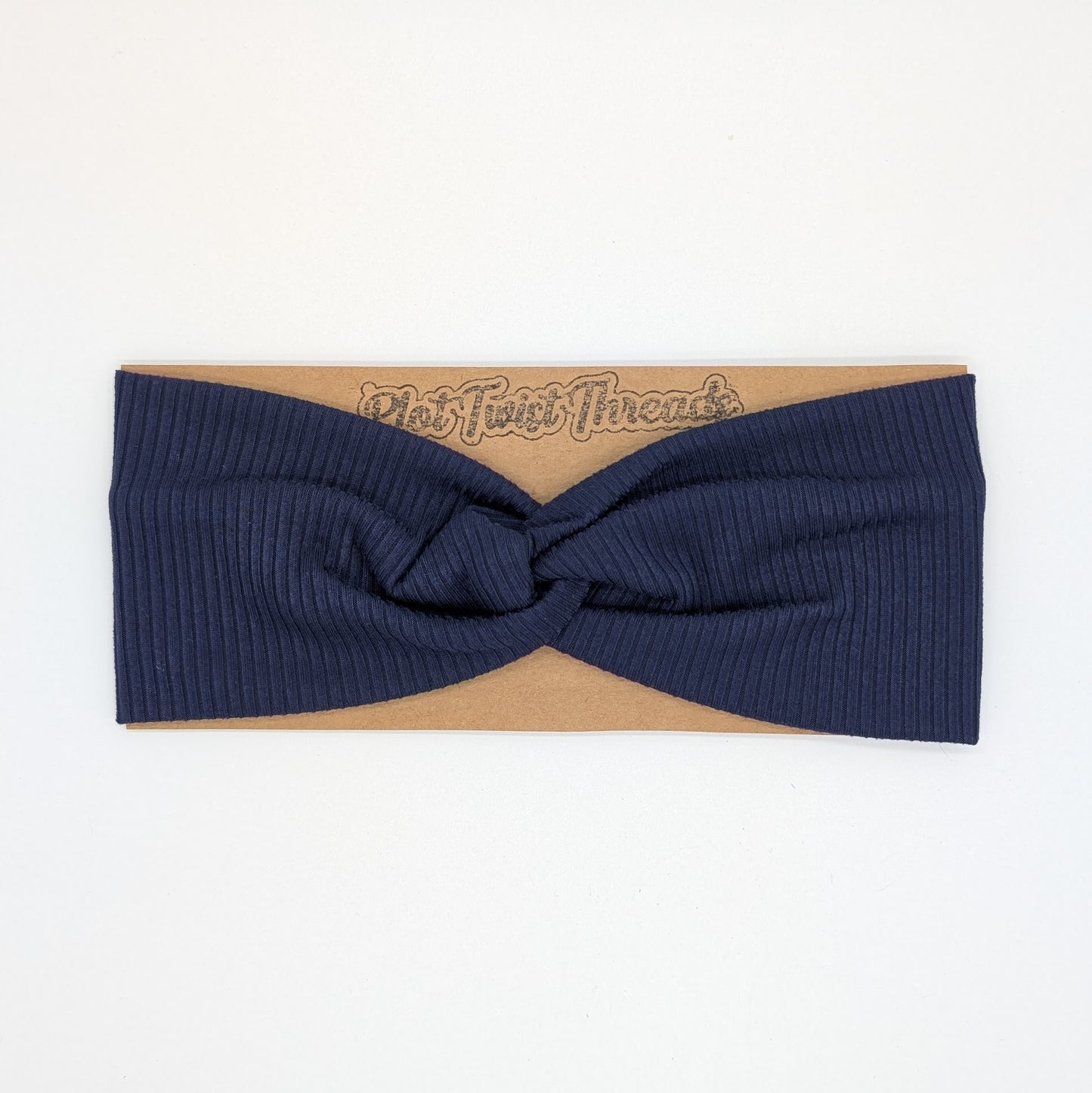 Adult Twist Headband - Rib Knit - Dark Purple