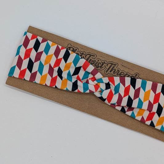 Youth Twist Headband - Geometric