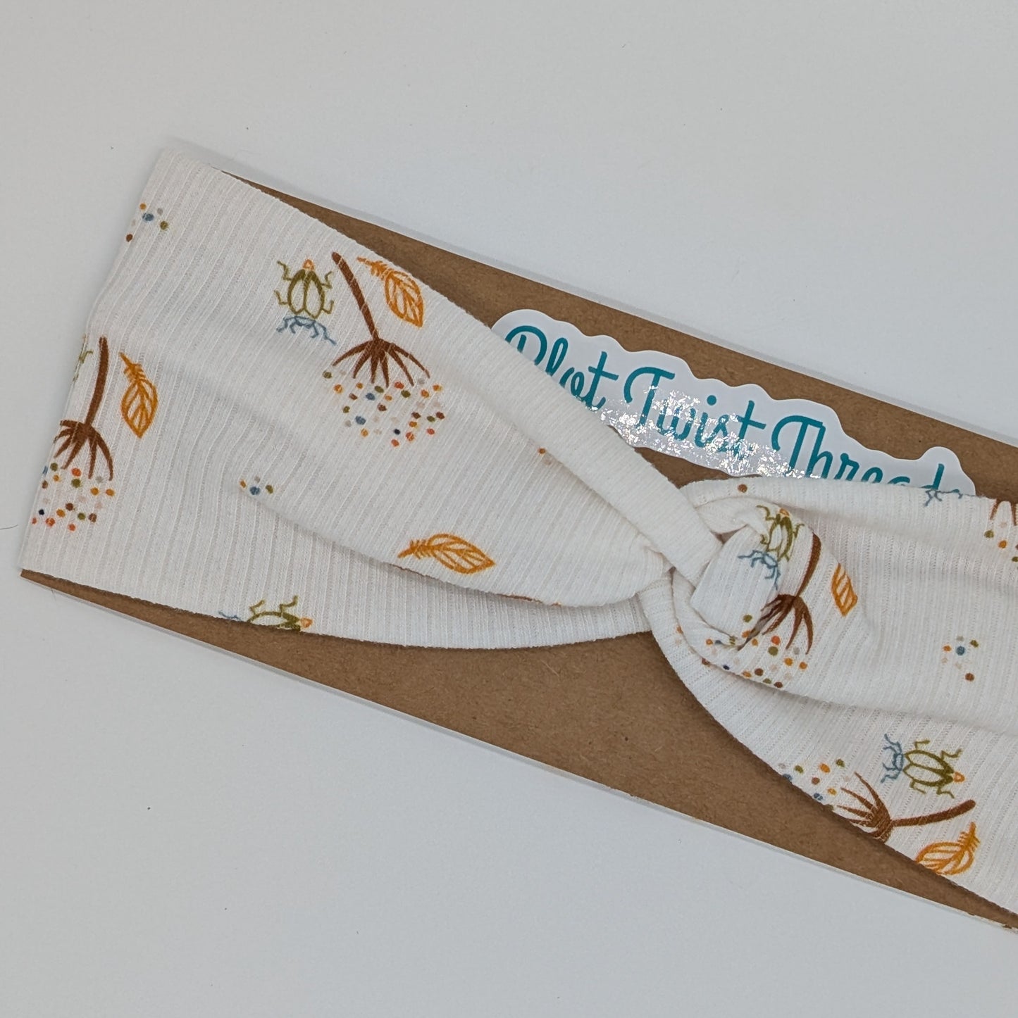 Youth Twist Headband - Rib Knit - Dandelions