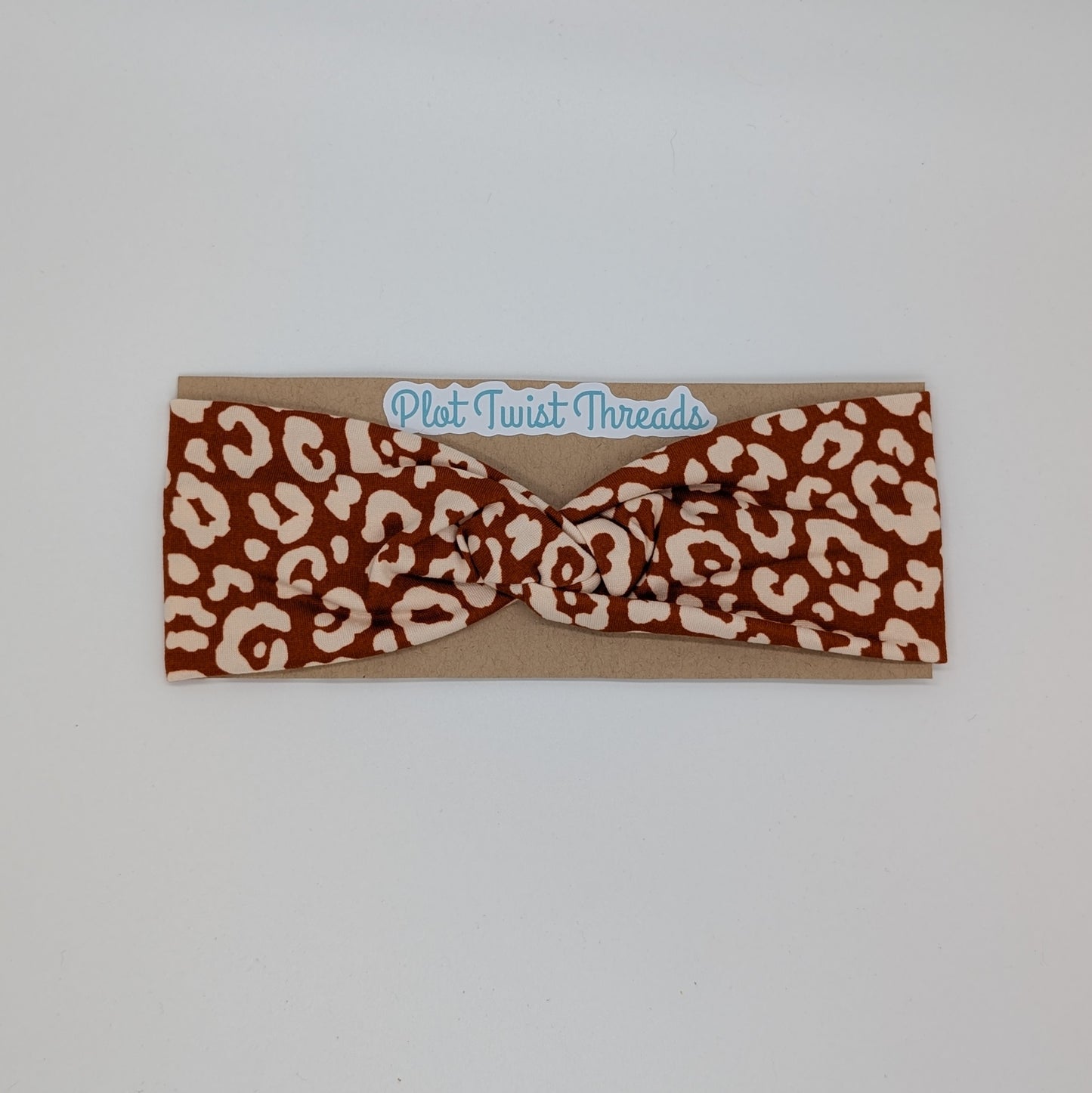 Youth Twist Headband - Fall Leopard