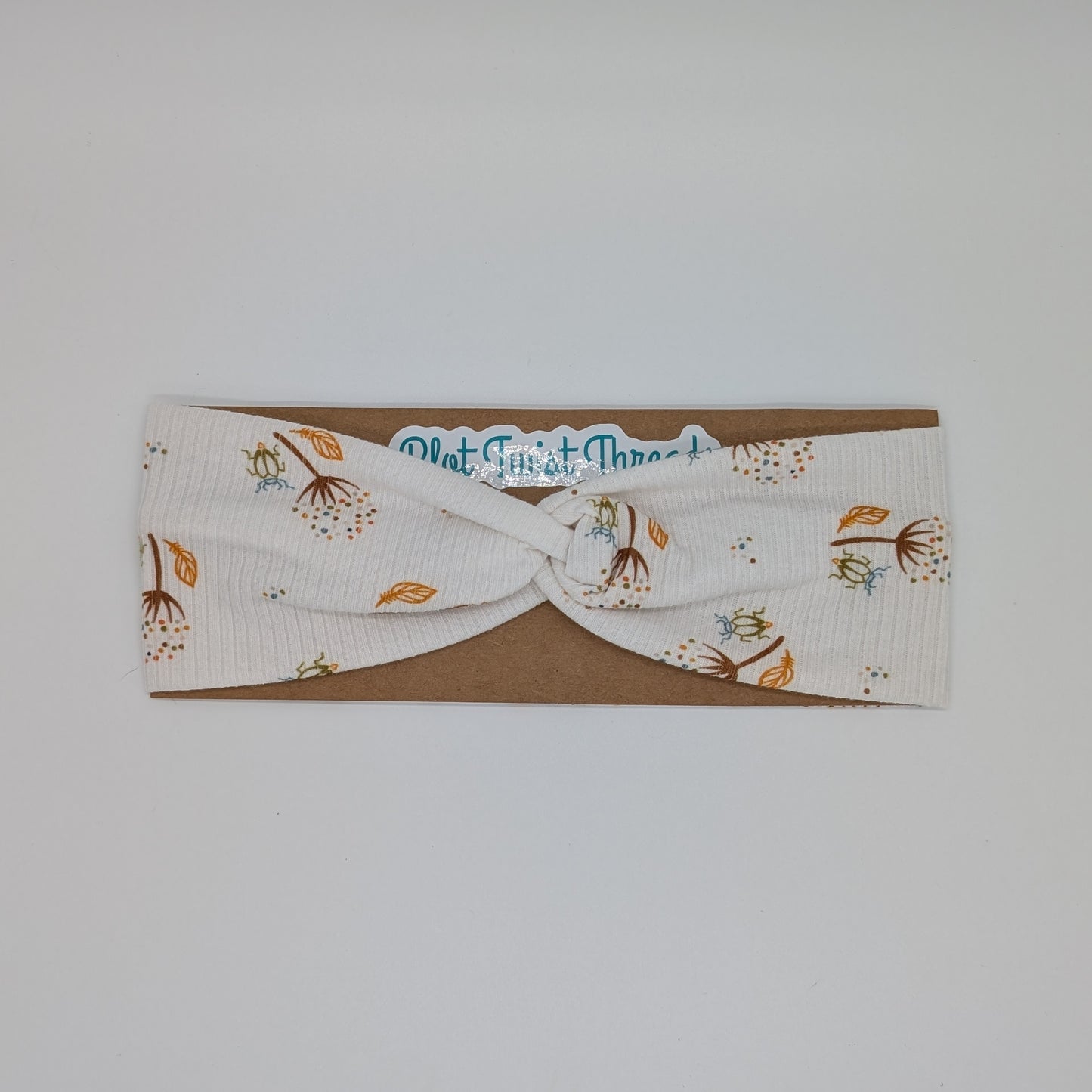 Youth Twist Headband - Rib Knit - Dandelions